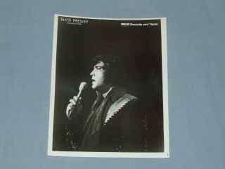 1972 Elvis " Rca Records And Tapes 8 " X 10 " Promo Photo (very Rare)