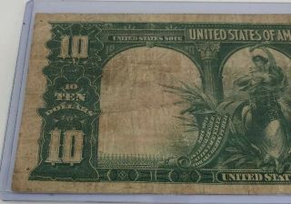 Extremely Rare 1901 $10 Buffalo Large STAR Note - Short Serial Number - Wow 6