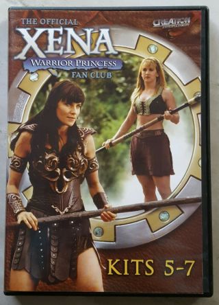 Xena Fan Club Kits 5 - 7 Dvd Lucy Lawless & Renee O 