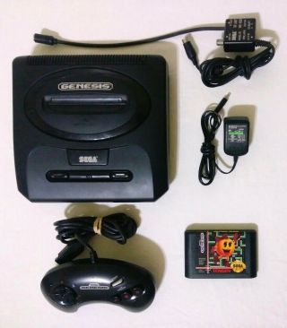 Sega Genesis Model 2 Ii Mk - 1641 Console System Complete W/ Game Very Rare