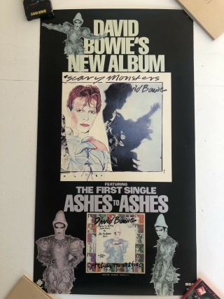 David Bowie Ashes To Ashes: Very Rare Large Poster Rca Records
