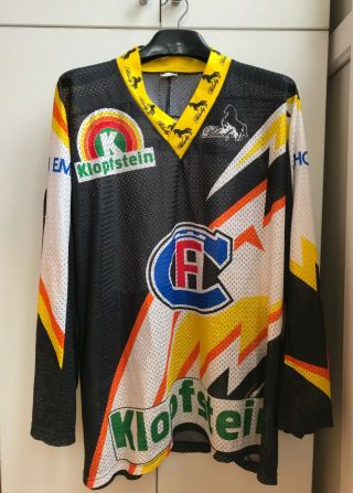 Fribourg Gotteron Switzerland Rare Hockey Shirt Jersey Blacky Size Xl