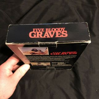 Five Bloody Graves VHS Tape 1969 Paragon Big Box - Very Rare - 3