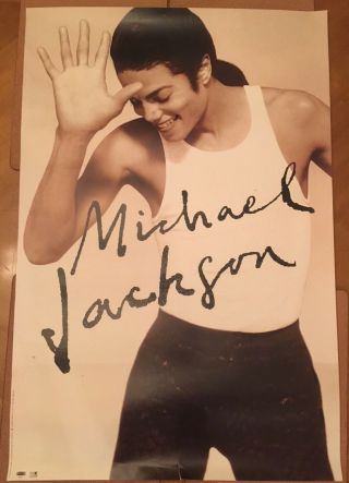 Michael Jackson Dangerous Ultra Rare Limited Edition 1991 Promo Poster