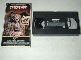 Creepshow Vhs Rare Htf Oop Cbs Fox Cult Horror Movie 1982