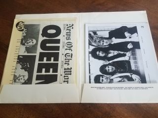 Very Rare Queen Freddie Mercury Press Kit News Of The World