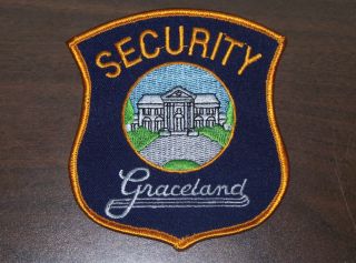 Rare Elvis Graceland Security Guard Patch