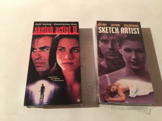" Sketch Artist " 1 & 2 Hands That See - (2) Rare Vhs Home Video Murder - Sex Movies