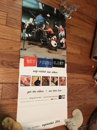 Found Glory Rare 2000 Promo Poster Self Titled Cd Pop Punk Nfg Vinyl Shirt