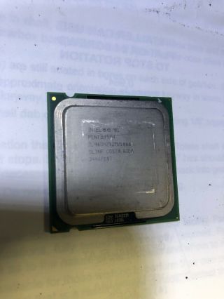Intel Pentium 4 Ht Extreme Edition 3.  46ghz Lga 775 Cpu (sl7nf,  Extremely Rare)