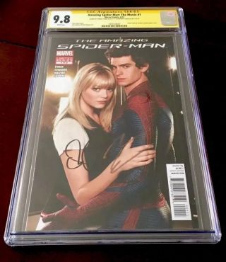 The Spider - Man 1 Cgc Ss 9.  8 Signed Garfield And Stone Rare Marvel