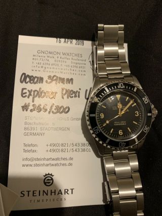 Ocean 39 Steinhart Explorer Plexi - Limited Edition Mens Automatic Watch,  Rare