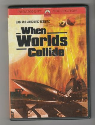 When Worlds Collide Dvd Fullscreen George Pal With Insert Rare & Oop