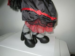 EUC 2005 Hot Topic Doom Doll Melancholy Molly Stuffed Gothic Punk Black Red RARE 5