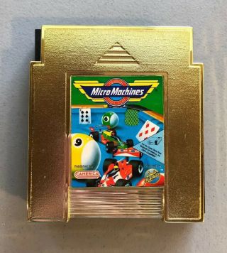 Micro Machines Nes Nintendo Cartridge Game Gold Rare Camerica The Official Game