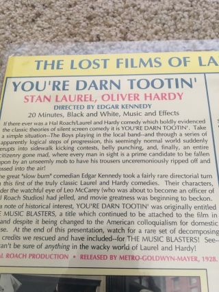 Laurel & Hardy - You ' re Darn Tootin/That ' s My Wife Laserdisc - RARE 3