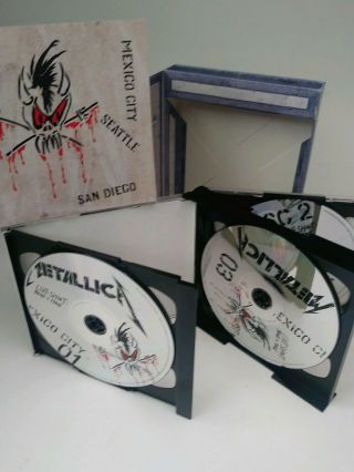 Metallica Live Shit: Binge & Purge 5 Disc Box Set (3 Cd/2 Dvd) Rare Complete