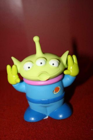 Disney Pixar Toy Story Alien Pizza Planet Claw Alien Squeaks Rare 2003 Vinyl 4 "