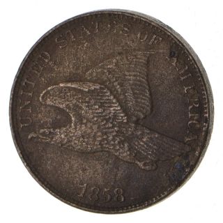 Crisp - 1858 - Flying Eagle United States Cent - Rare 543