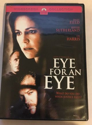 Eye For An Eye Rare Thriller Dvd Sally Field Kiefer Sutherland Vg Shape 1996