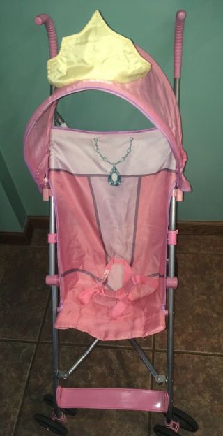 Disney Princess Baby Umbrella Stroller With Canopy Rare Hard To Find Pink