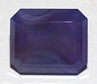 Mw: Holly Holley Blue Agate - Oregon - Faceted Gem - 7.  3cts - Rare