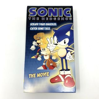 Sonic The Hedgehog The Movie Vhs Rare 1996 Sega