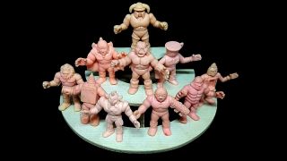 Rare 10 Kinnikuman M.  U.  S.  C.  L.  E Men Keshi Keshigomu Rubber Figure Mattel Flesh 1