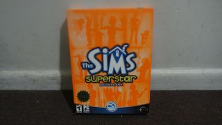 The Sims Superstar Expansion Pack In The Rare Large Retail Box For Pc.  Look