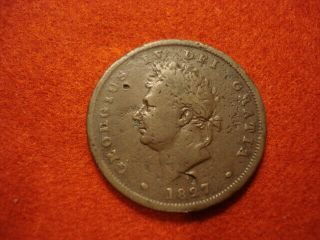 British Penny 1827 Very Rare