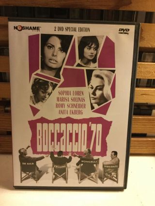 Boccaccio 70 2 Disc Dvd Set Special Edition Rare Htf Comedy Fantasy Romance