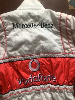 VODAFONE MCLAREN MERCEDES KIDS OVERALL RACE SUIT RARE F1 Hamilton Button 4 - 8yrs 5