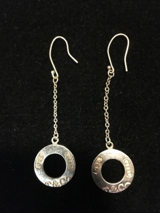 Tiffany &Company very rare Dangal 925 silver earrings 2