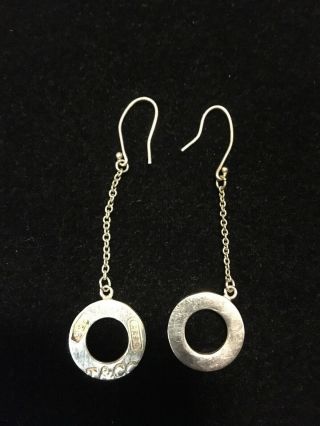 Tiffany &Company very rare Dangal 925 silver earrings 3