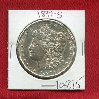1897 S Morgan Silver Dollar 105515 Us Bu State Rare Coin Gem