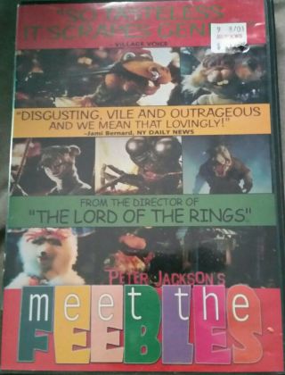 Meet The Feebles,  Peter Jackson,  Lord Of The Rings,  Rare Uncut,  Oop (dvd,  2002)
