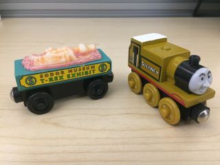 Rare Thomas Wooden Railway Thomas - saurus Rex Train Set (No Box) ToysRus 4