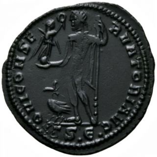 LICINIUS (315 AD) Rare Follis.  Jupiter Thessalonica MA 2661 2