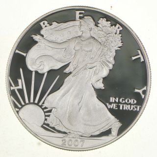 Proof - - 2007 - W American Silver Eagle - Deep Cameo Proof - Rare 609