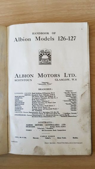 Rare Handbook Of Albion Models 126 - 127 November 1935 First Edition