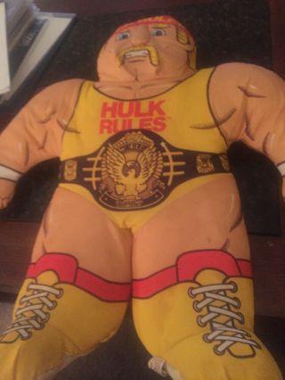 1990 Tonka 22 " Plush Wrestling Buddies Hulk Hogan Wwe Wwf Nwo Hulkamania Rare