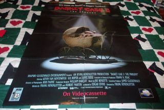 Basket Case 3 Movie Rental Poster 1991 Horror Halloween Rare