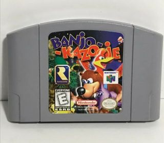 Banjo - Kazooie Nintendo 64 N64 Authentic Oem Video Game Cart Retro Kids Rare Good
