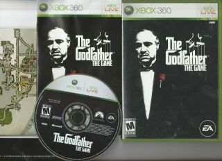 The Godfather: The Game (microsoft Xbox 360,  2006) Complete W/ Map Rare & Vg Con