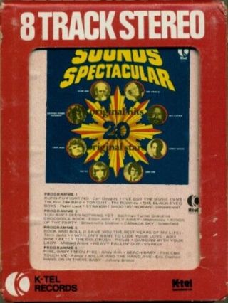 K - Tel Sounds Spectacular Rare Oop 1975 Canada 8 Track Cartridge (vg, )