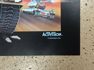 1980 ' s Rare Activision robot tank videogame Poster 29x23 Atari 2