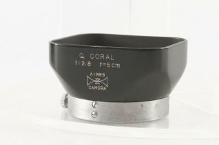 " Rare " Aires Camera Q Coral Metal Hood,  From Jp