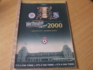 2000 League Cup Final - Leicester City V Tranmere Rovers Rare