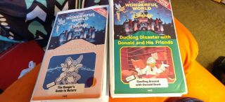 Rare Wonderful World Of Disney Ducking Disaster And Plausible Impossible Vhs