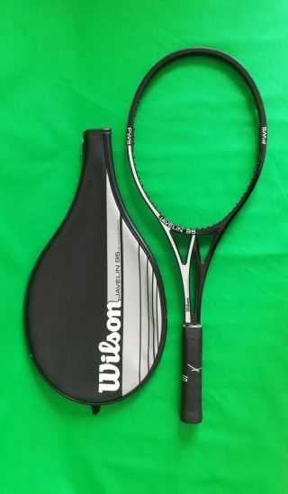 Very Rare Wilson Javelin 95 Pws (early Edberg) Tennis Racket And Cover 4 1/2l